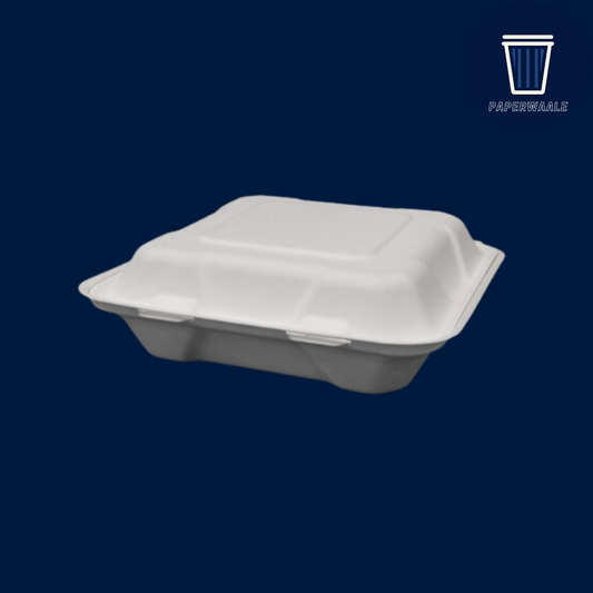 8 x 8 Inches Clamshell Containers [200 Pieces]